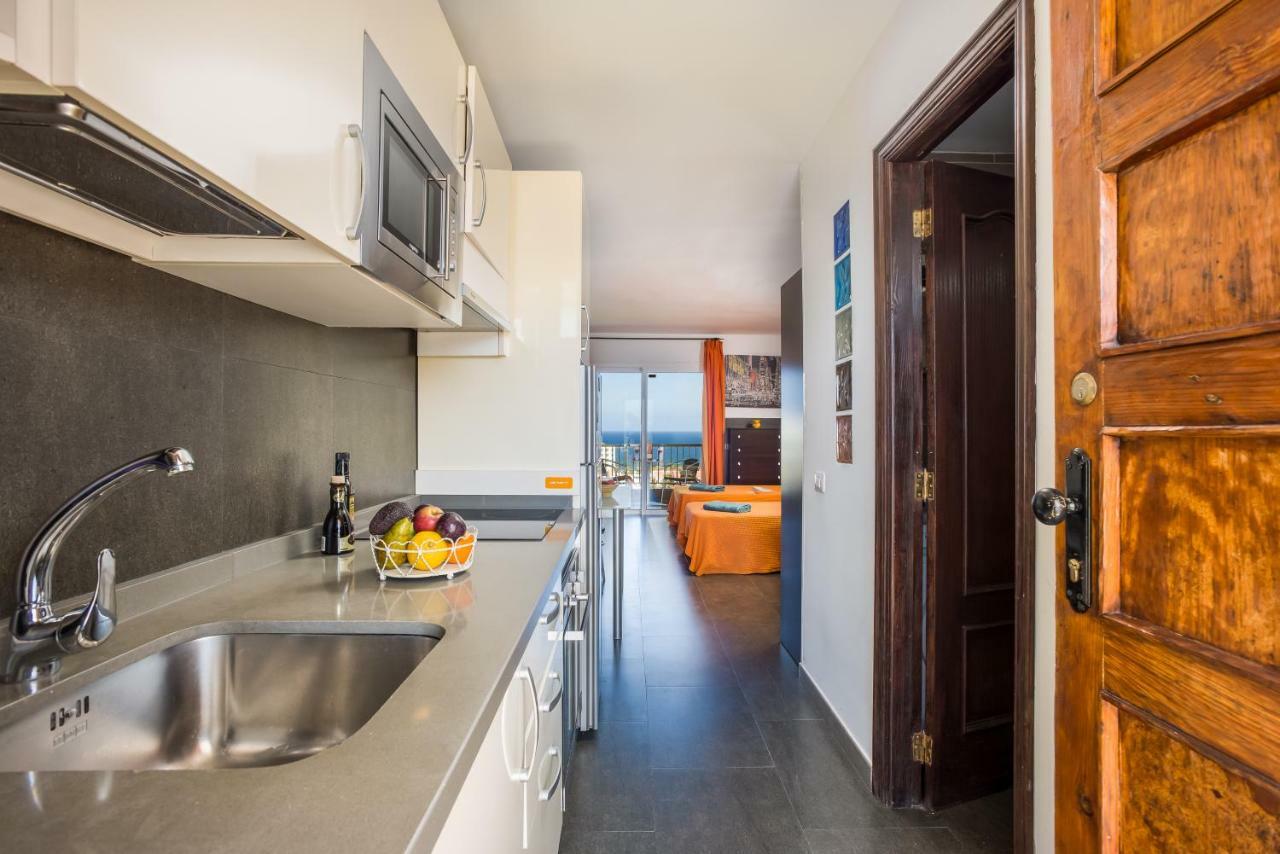 926 Fabulous View Of Lasamericas, Seafront Studio! Playa de las Américas Buitenkant foto